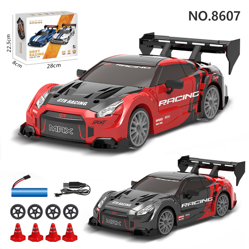 四輪駆動高速ドリフトリモコンカー 1:24GTR マスタング AE86 充電 RC リモコンカー男の子のおもちゃの車のギフト|undefined