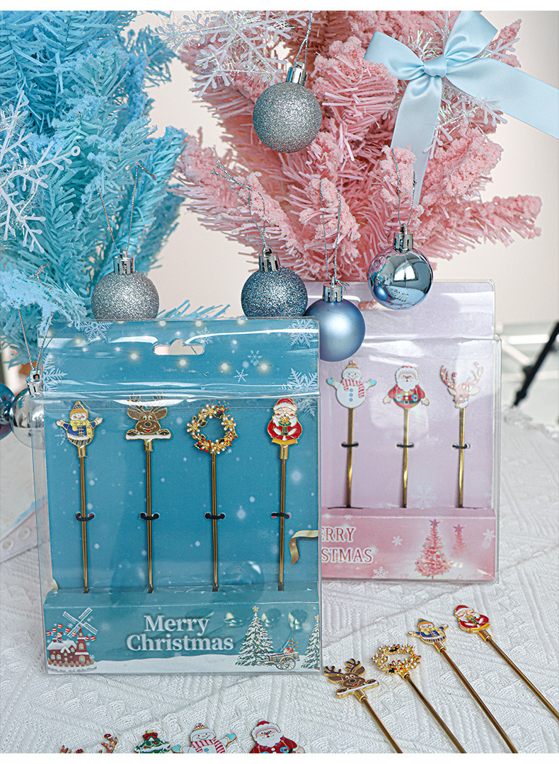 Fashion Style Christmas Fashion Cartoon Stainless Steel Tableware