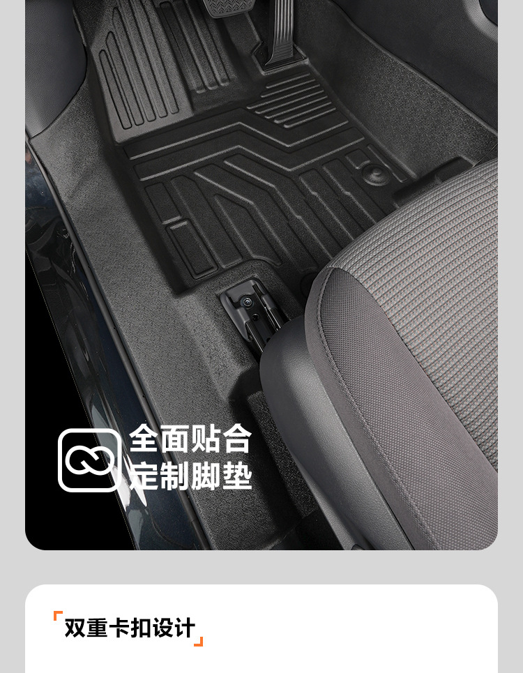 Suitable for Toyota Highlander seven-seater 09-26 models, full coverage modification accessories, decorative carpet, TPE car floor mats
