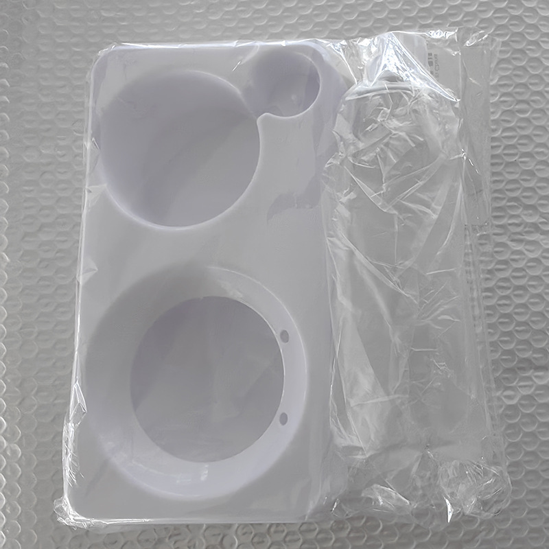 Bebederos para mascotas de dos tazones, tazones para gatos, agua y comida, una olla de alimentación para gatos y perros, olla de arroz anti-volteo, suministros de plástico para mascotas