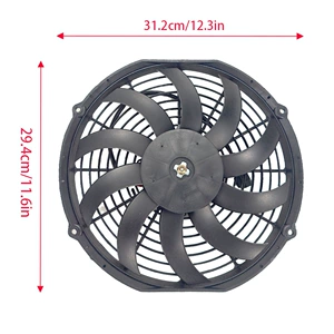12 düym 12V24V avtomobil kondisioner ventilyatoru, soyuducu nəqliyyat vasitələri üçün