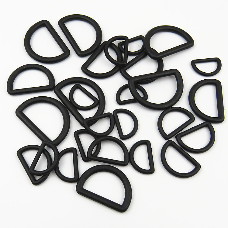 厂家直销塑料d字扣 现货批发d型扣调节扣半圆扣d型环d扣箱包配件