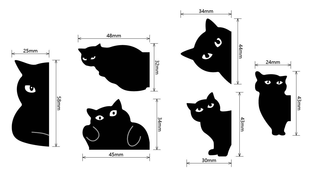 Black Cat Bookmark Suit One