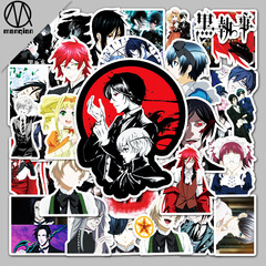50 Pieces Black Butler Cartoon Personality Doodle Anime Luggage Laptop Car AliExpress Decorative Sticker
