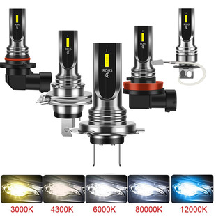 Cross-border new product H7 1860 led fog lamp 80W headlight H4 9005 9006 H11 CSP car lamp
