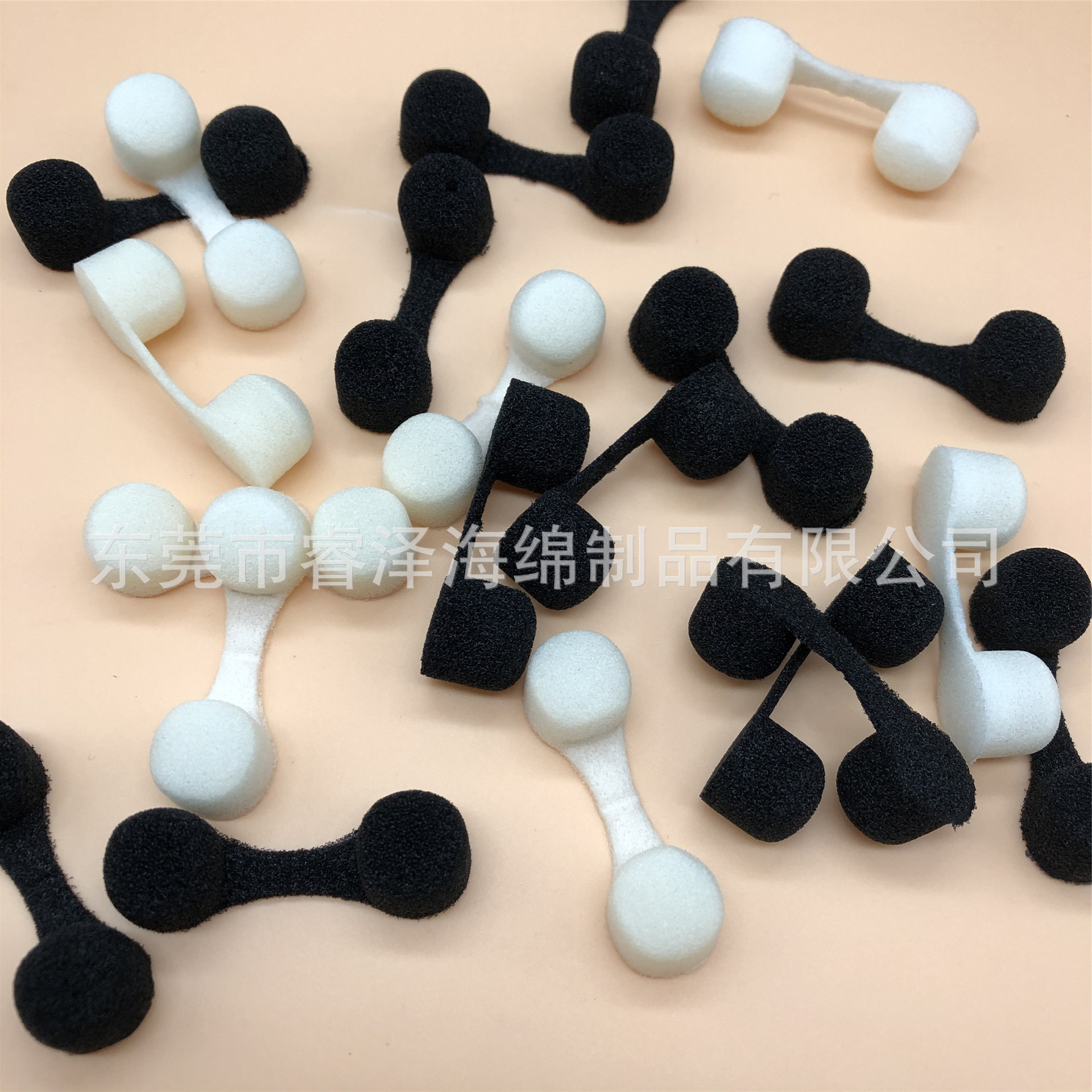 鼻塞防尘海绵鼻腔吸血海绵塞粉尘过滤圆头海绵带凹槽鼻子海绵塞