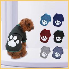 Cross-border dog sweatshirt for autumn and winter, Teddy clothing cashmere sweatshirt with printed pet clothing, factory wholesale