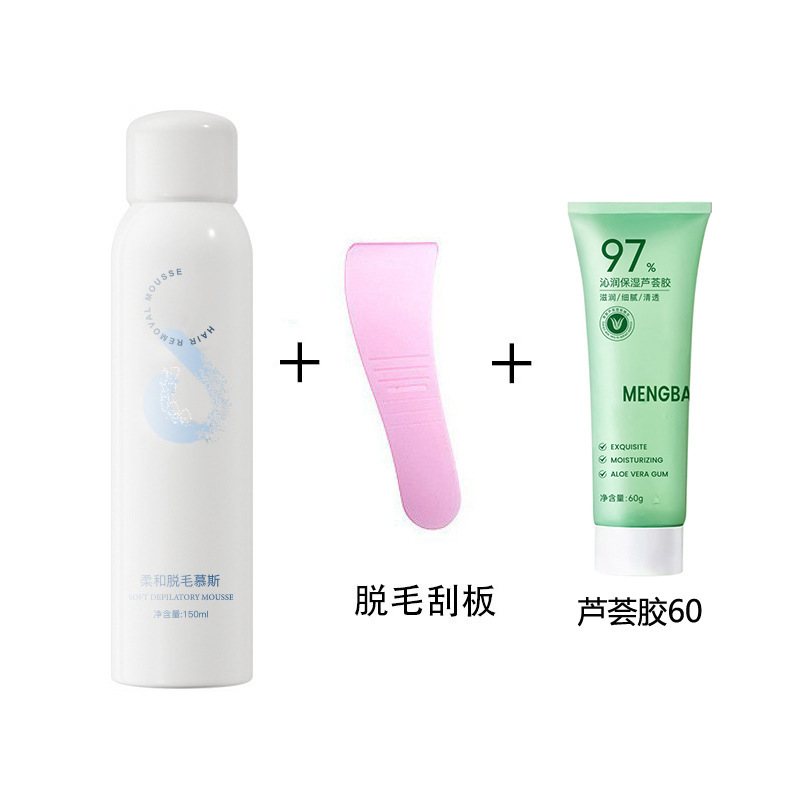 Crema depilatoria suave e indolora caja de cuerpo completo para el hogar para eliminar el vello de las axilas, el vello de las piernas, la depilación de las manos, la mousse en spray al por mayor