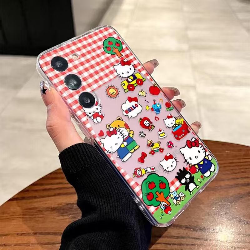 Summer Picnic Hello Kitty Suitable for Samsung S26 Mobile Phone Case Galaxy S25 Ultra Soft Case S23+ Cartoon S22 Summer Picnic Hello Kitty Suitable for Samsung S26 Mobile Phone Case Galaxy S25 Ultra Soft Case S23+ Cartoon S22