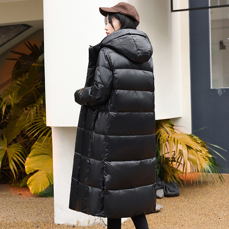 Piumini da uomo per donna e uomo in inverno, di media lunghezza, nuovo stile, con cappuccio in piuma d'oca di alta qualità, spessi e caldi_voghion.com