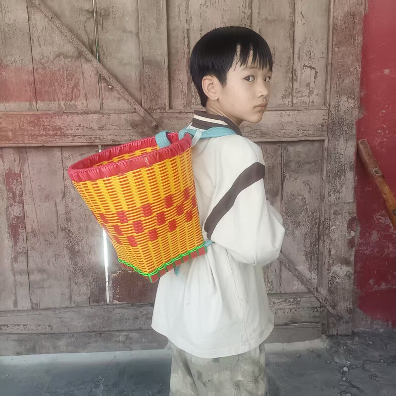 贵州塑料背篓双肩编织捡菌子大买菜农用道具背筐老式摘杨梅花背篓|undefined
