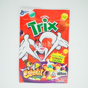 Cross-Border Spot Cookies Packaging Bag Trix Rabbit Stand-Up Bag Runtz Polyester Film Bag Amazon