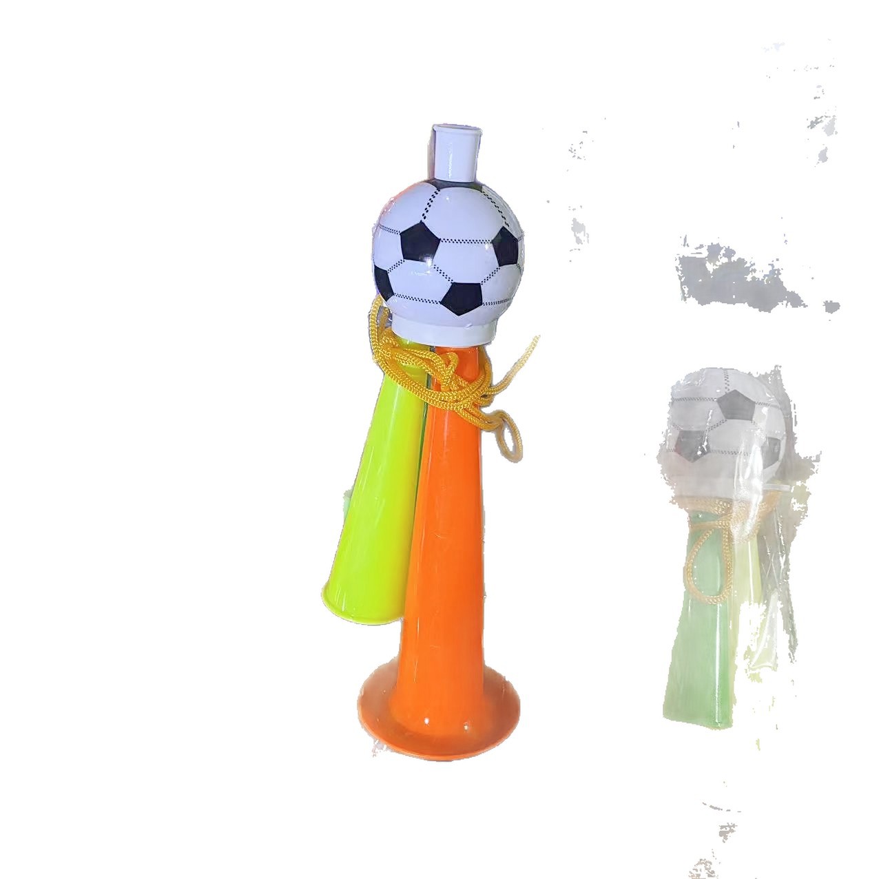 Cuerno de fútbol niños juguetes de bocina juguetes de pelota juegos de refuerzo de bocina props de refuerzo al por mayor