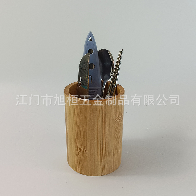 대나무 젓가락 저장 배럴 주방 용품 적합 상자 조리대 칼, 포크 및 스푼 식기 랙 창조적 인 라운드 젓가락 케이지 트레이