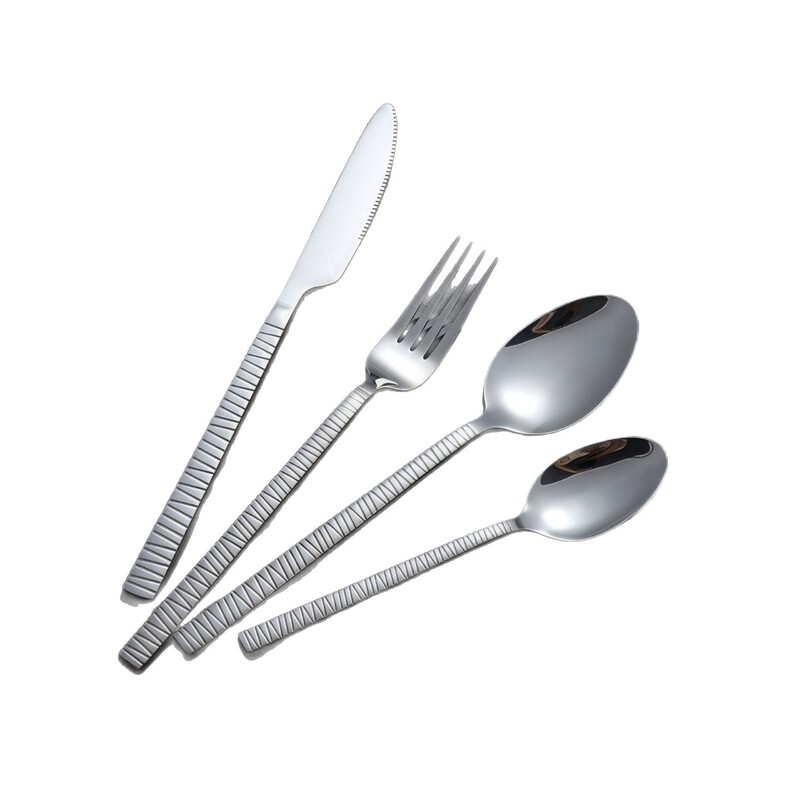 ストライプステンレス鋼ナイフ、フォーク、スプーンホテルカフェ洋食ナイフ AliExpress Amazon クロスボーダーサプライナイフインスタイル|undefined