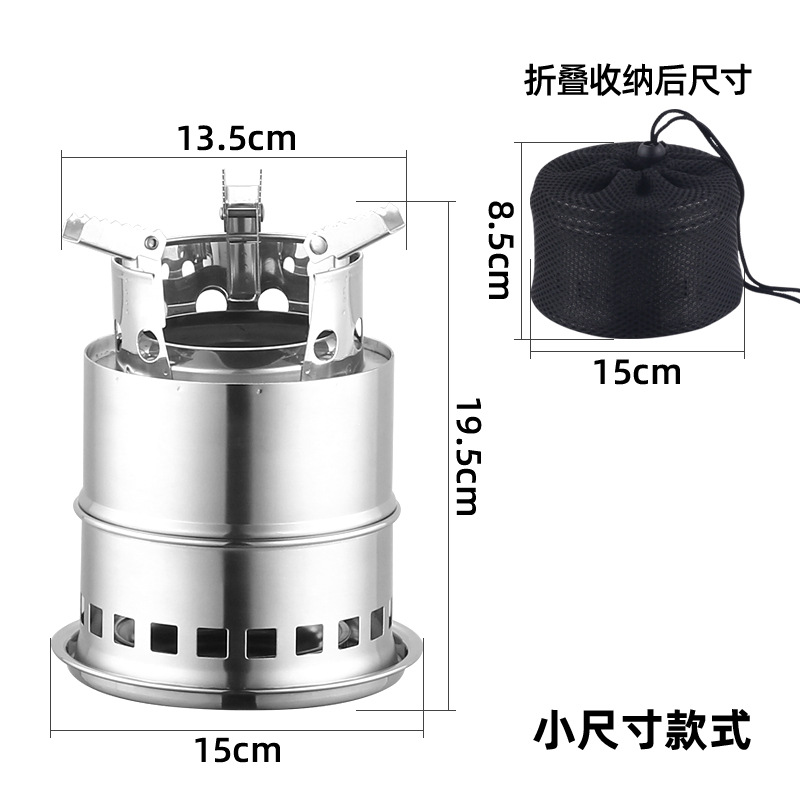 Estufa de agua al aire libre estufa de leña al aire libre portátil nueva fabricación de té estufa de picnic camping cocina conjunto completo