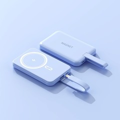 10000 mAh 磁気パワーバンクには、Apple および Android に適したケーブル、コンパクトでポータブルなモバイル電源 magsafe が付属しています