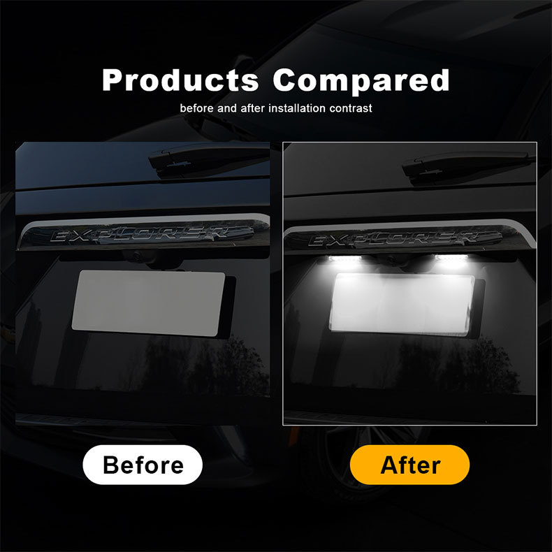 Suitable for Ford Fiesta Focus Galaxy C-Max S-Max Mondeo Escape Jaguar License Plate Light