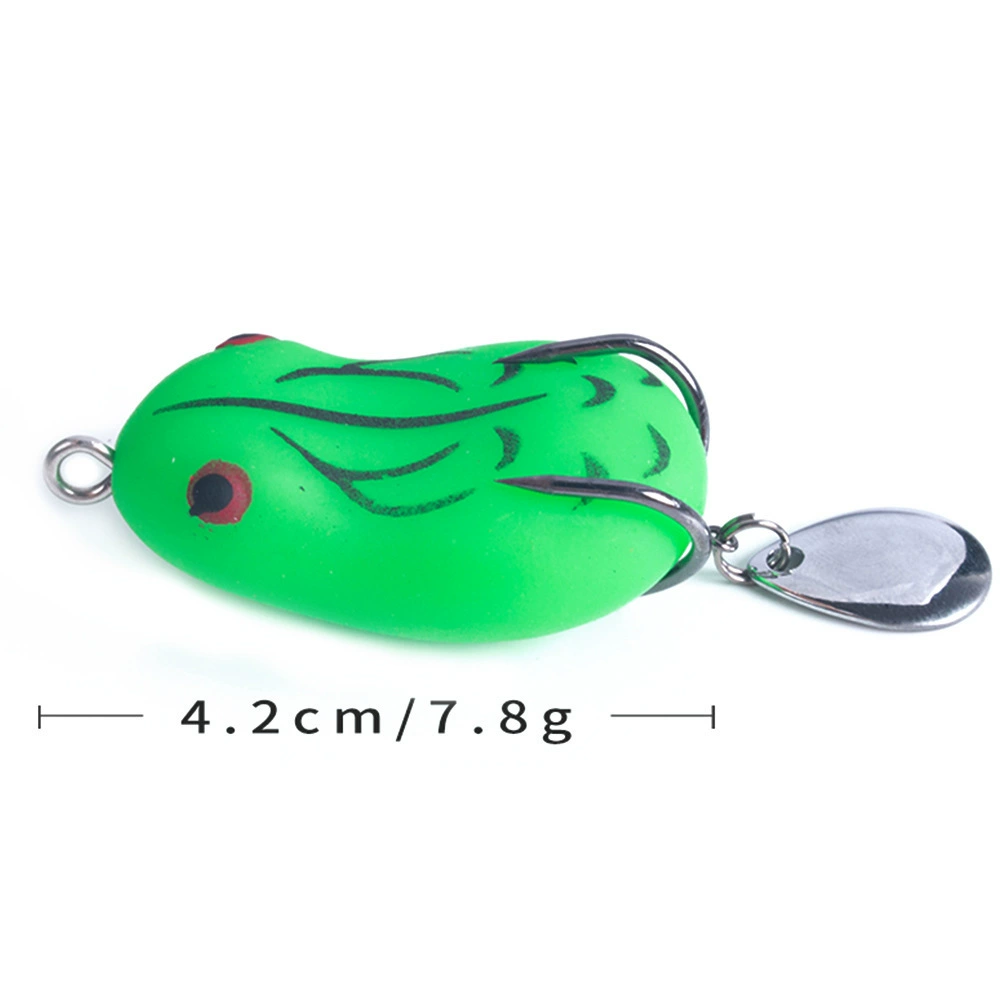 Hengjia новая чёрная блестящая маленькая лягушка-приманка 8G14G мягкая кроличья лягушка, фирменная приманка