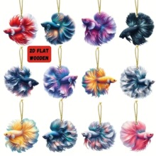 ��Ʒ����12������ɫľ��2d��ƽ�����ɫ�����~�L��D��