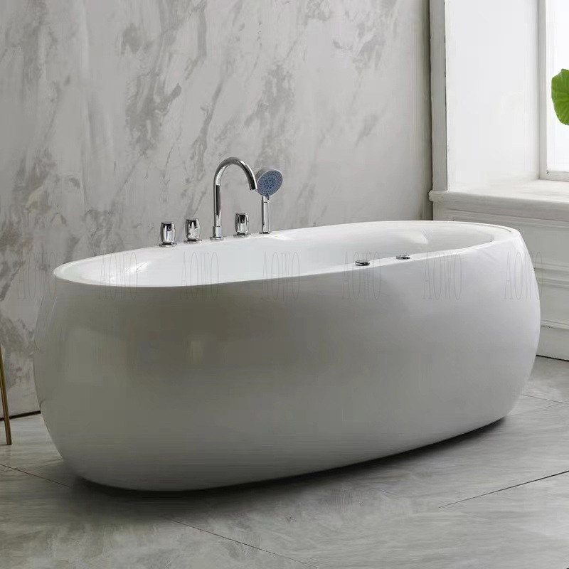 bañera de acrílico de hotel de alojamiento privado masaje independiente surf adulto colorido baño elíptico de temperatura constante