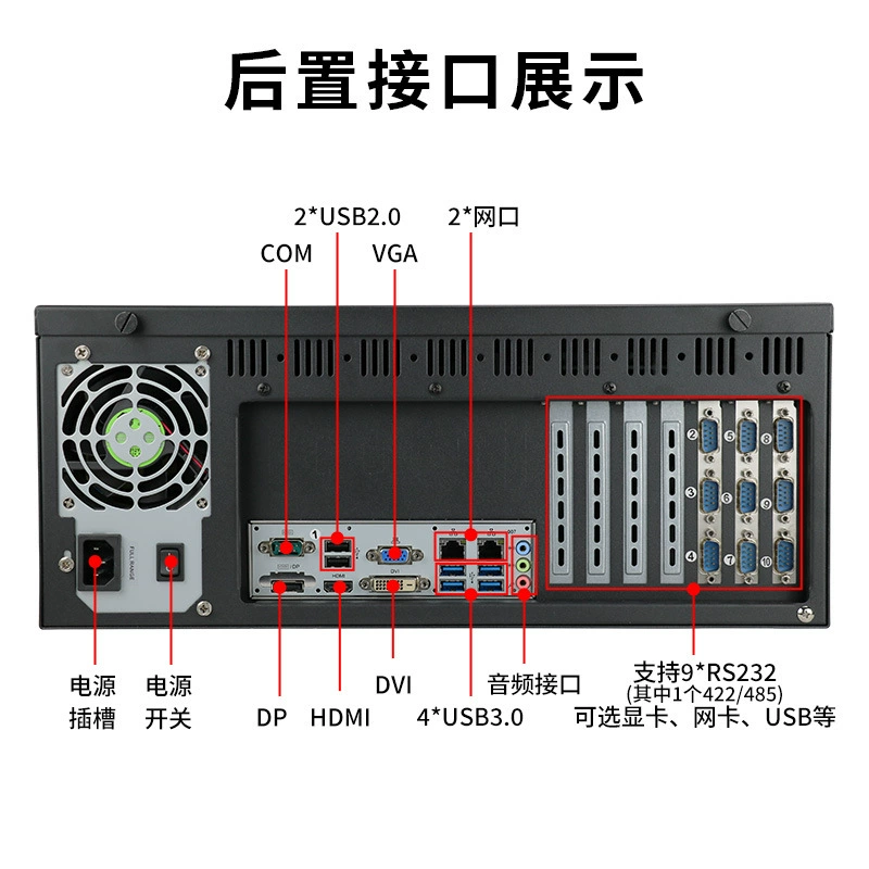 Tiandi Industrial Control 710i (606) 4u Core 8 Generation Internet of Things server machine visual industrial console