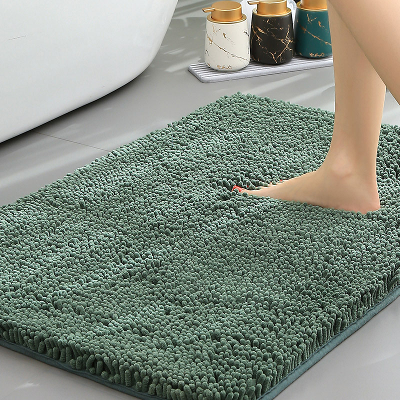 Alfombrilla de baño Alfombra absorbente de agua en la puerta del baño Alfombrilla antideslizante de chenilla Alfombrilla de entrada Alfombrilla de baño