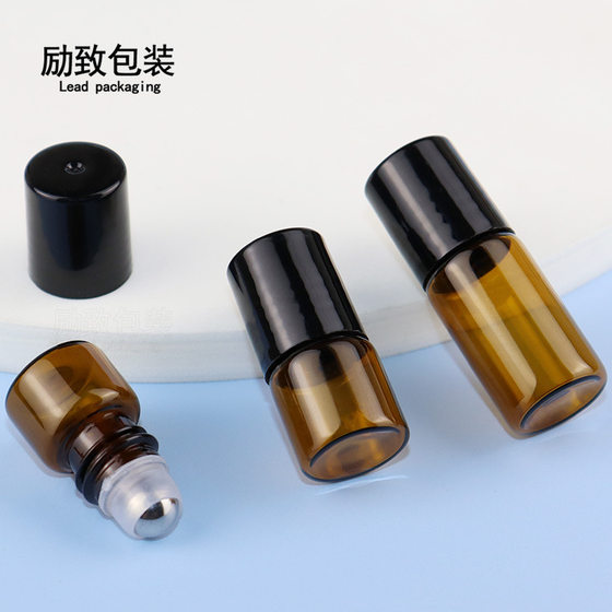 Roller ball bottle 1ml 2ml 3ml perfume bottle roll ball bottle brown roll ball bottle essential oil roll ball bottle
