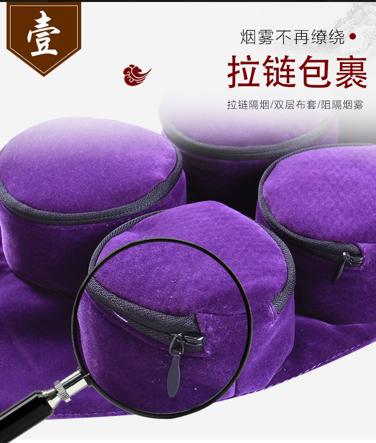 Smokeless Moxibustion Box Set 6 Piece Pure Copper Warming Device with Cloth Cover for Home Use quality and texture