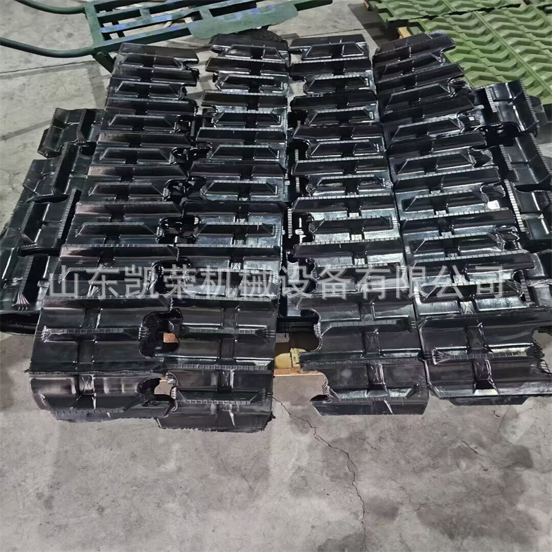 液压行走履带底盘 工程橡胶覆带 小型挖掘机履带各类型号橡胶履带