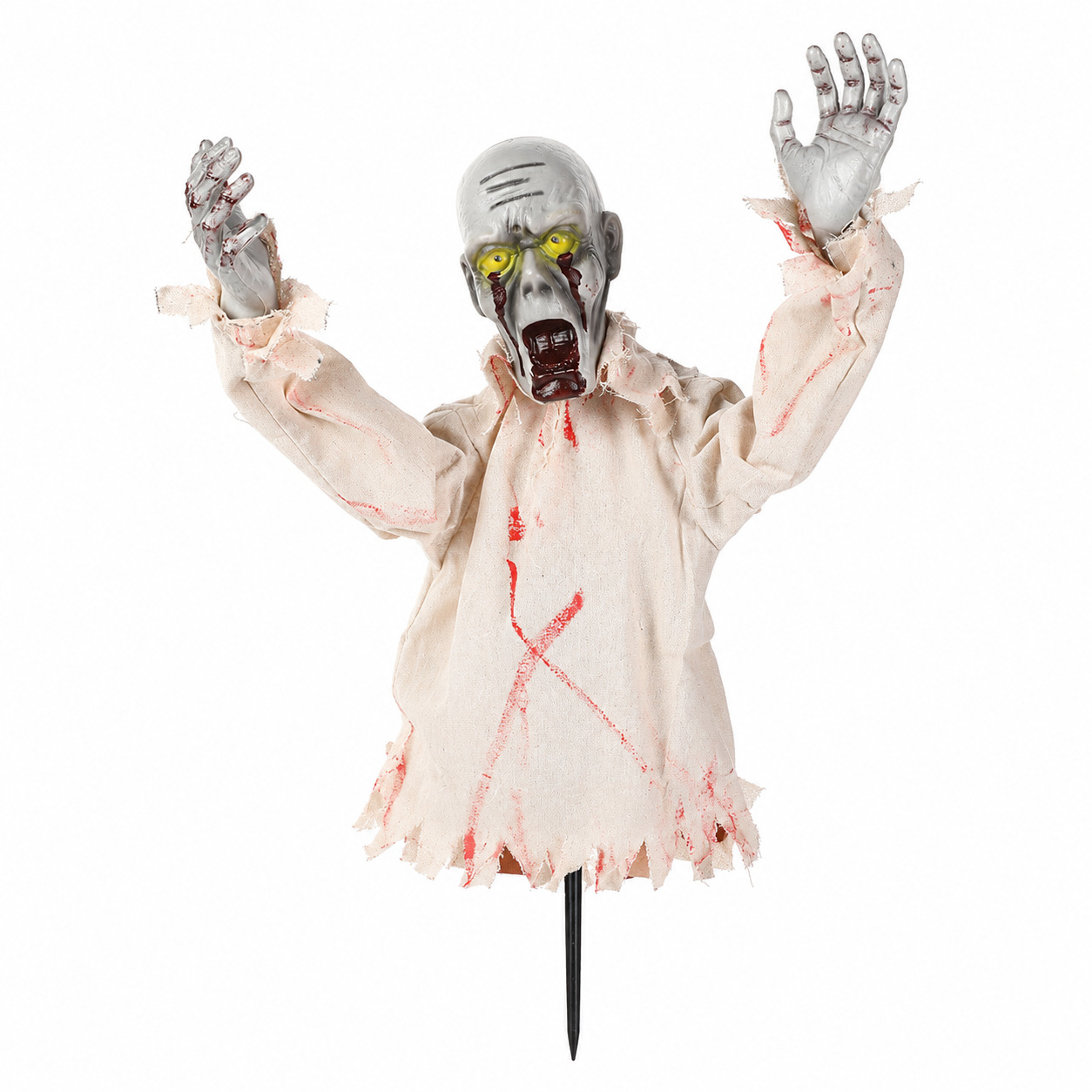 Halloween nuevo control de voz zombie decoración de juguetes accesorios adornos accesorios de terror transfronterizos lámparas de regalo