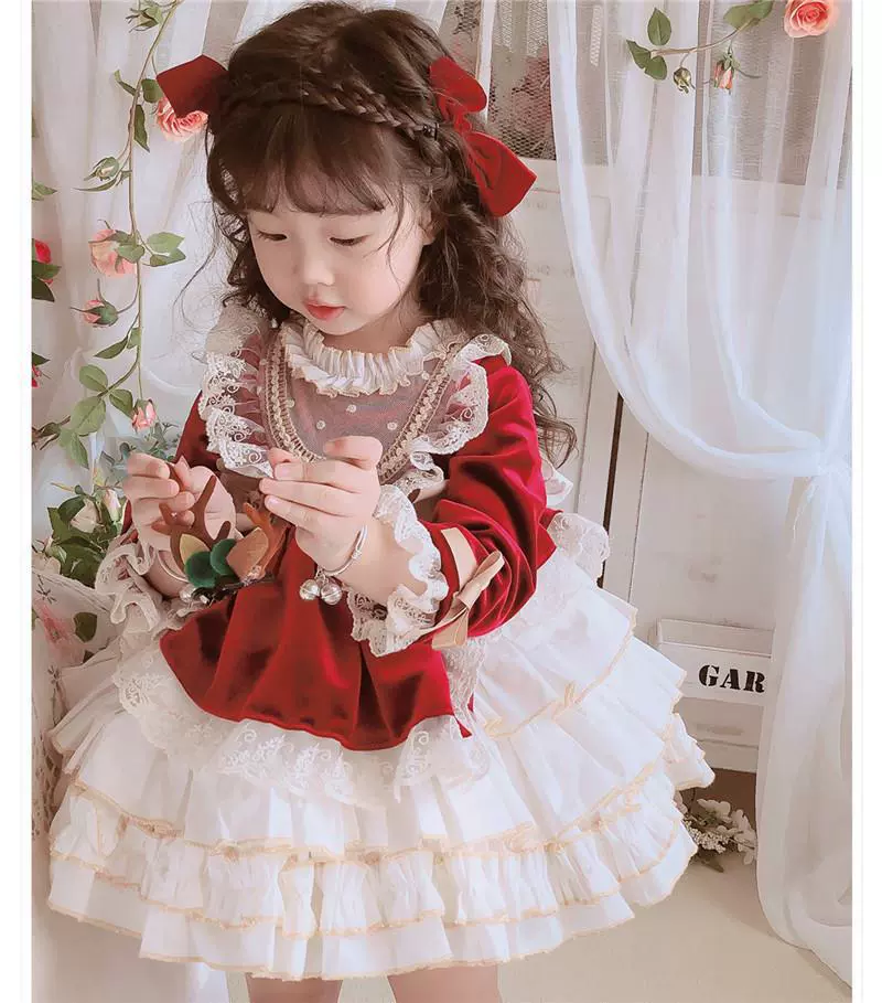Детский костюм принцессы, платье, юбка для девочки, Испания, стильLolita, подарок на день рождения, одежда для особых случаев