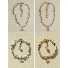サンバーストレトロ織りひまわりネックレス、ファッショナブルなニッチデザイン、ハイエンドで多用途なブレスレット