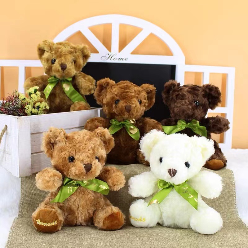 小熊泰迪七寸公仔玩具活动抓机娃娃抛洒毛绒玩偶批发生日礼物地推