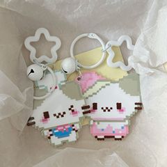 卡通全身亚克力猫咪星星钥匙扣挂件可爱软萌女孩饰品夏季新款批发