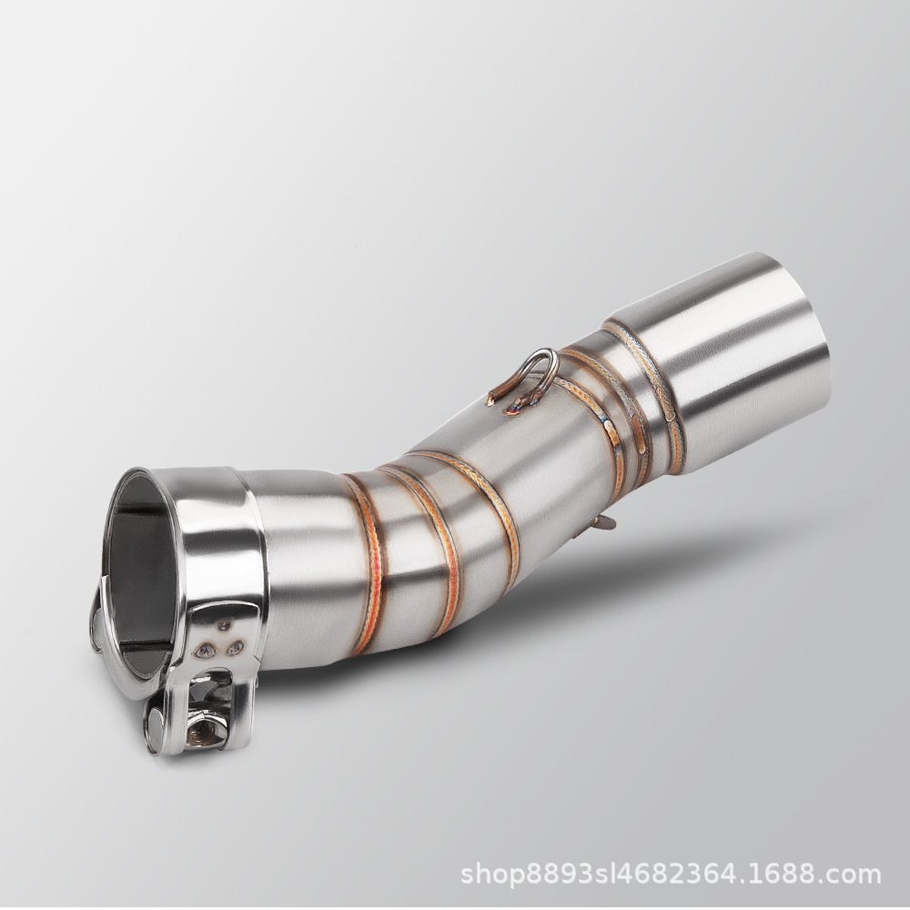 Suitable for Chuliuxiang CLX700 motorcycle modified exhaust pipe middle section special non-destructive installation