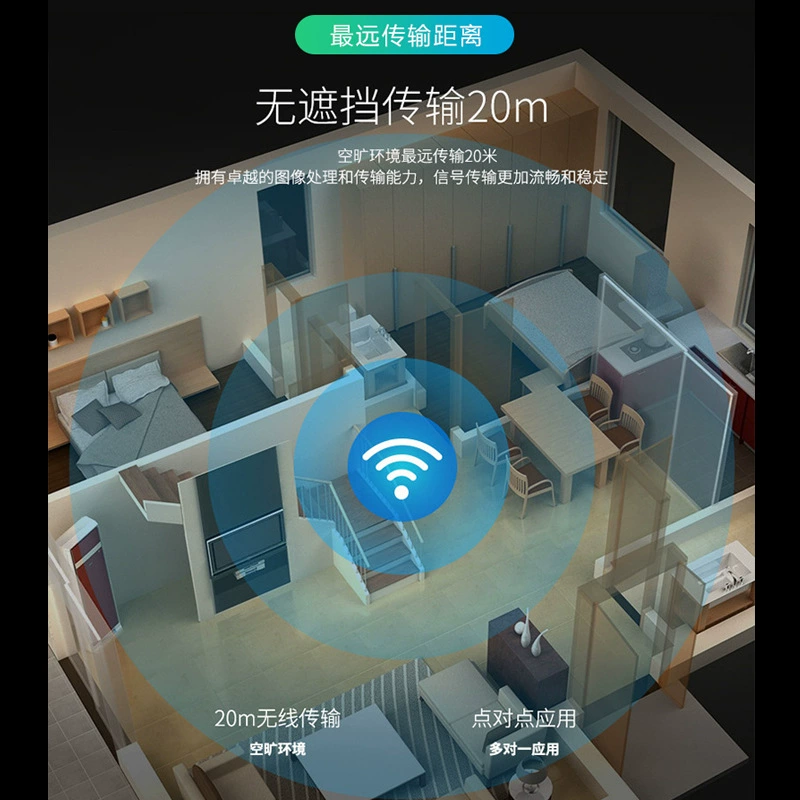 HDMI беспроводной передатчик-удлинитель Magota-Rim 20 м, расширение сигнала, видеопередатчик MT-EDW20 (абрикосовый)