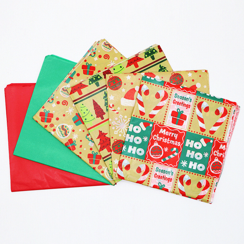 Fuente fábrica Navidad pera papel regalo envoltura papel copia impresión personalizada bolsa hecha a mano