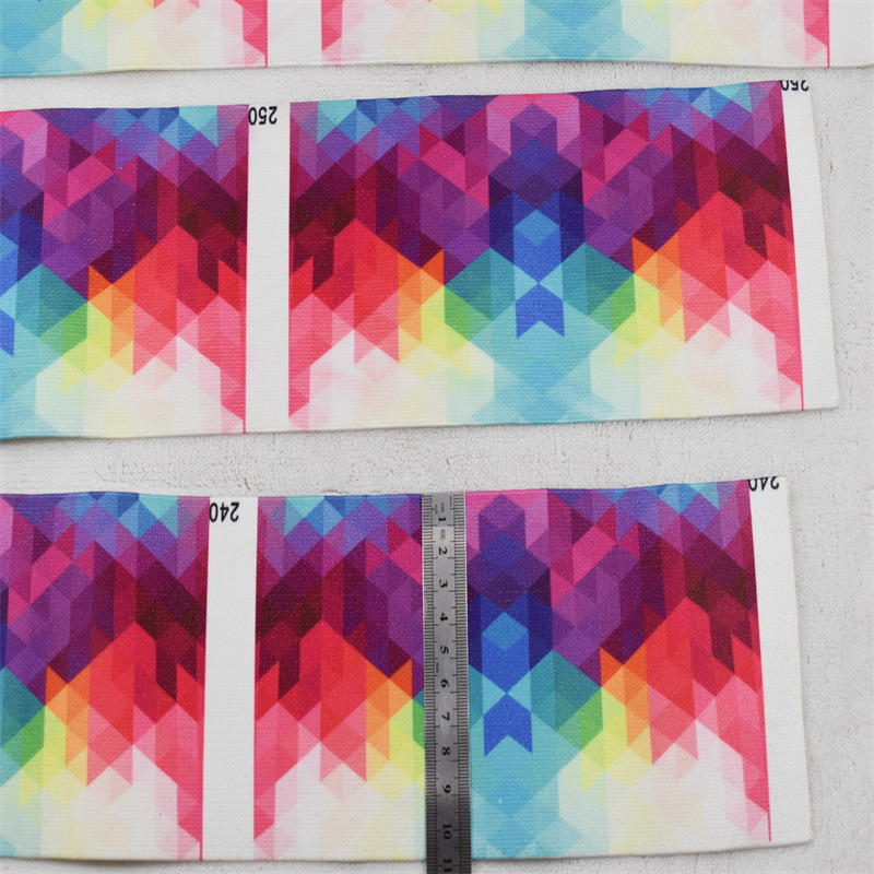 Fabricantes de cinta elástica ancha impresión de cinta elástica color intersticial cinta elástica de alta elasticidad
