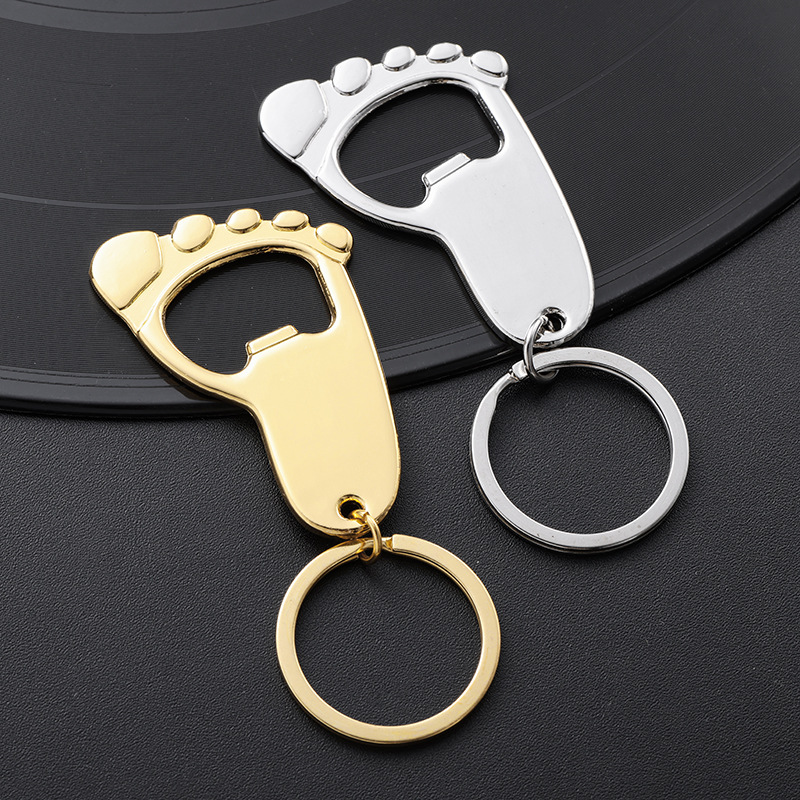 Daily Occasion Cute Foot Metal Unisex Keychain