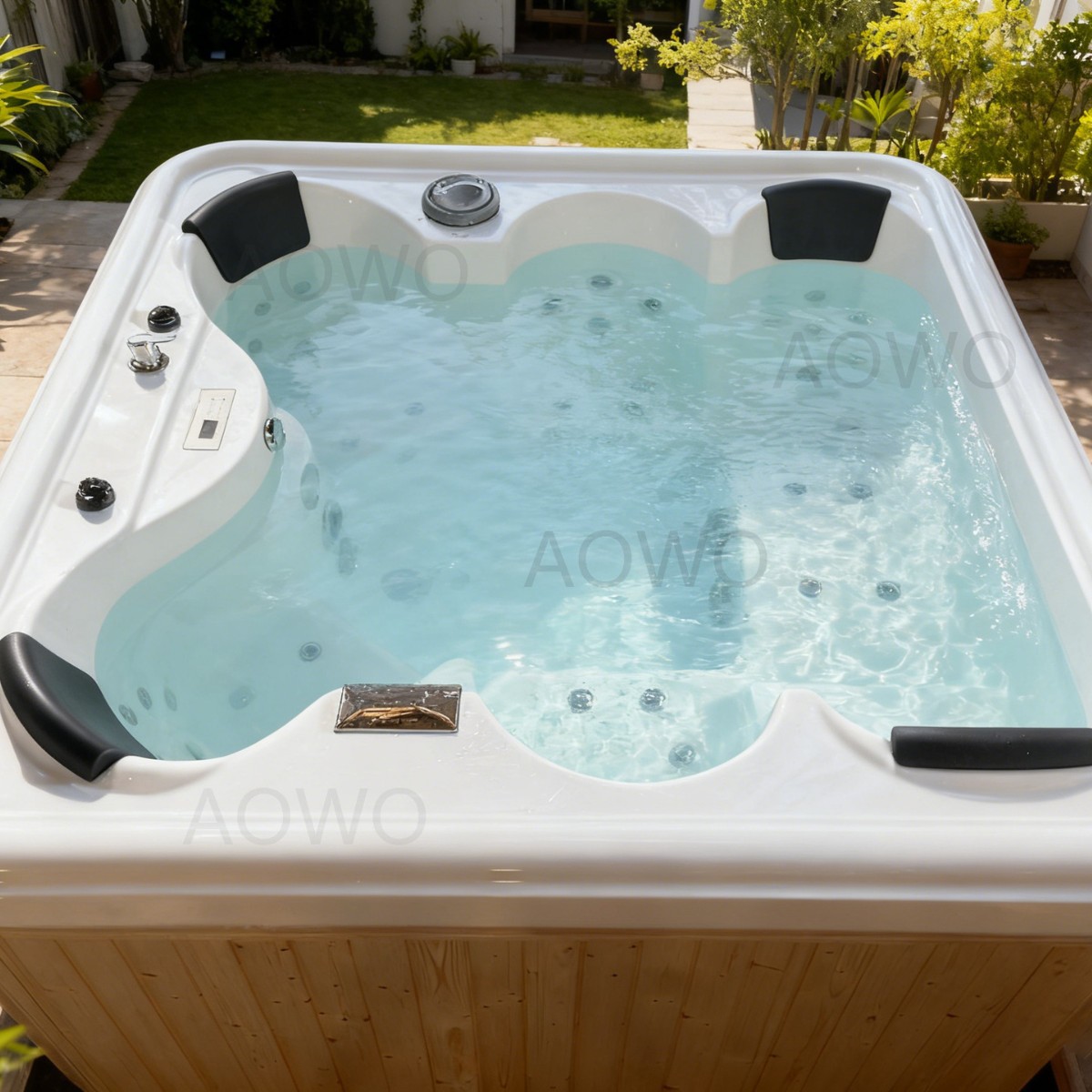 bañera al aire libre jacuzzi acrílico surf piscina termostática spa casero 6 personas piscina jacuzzi certificación