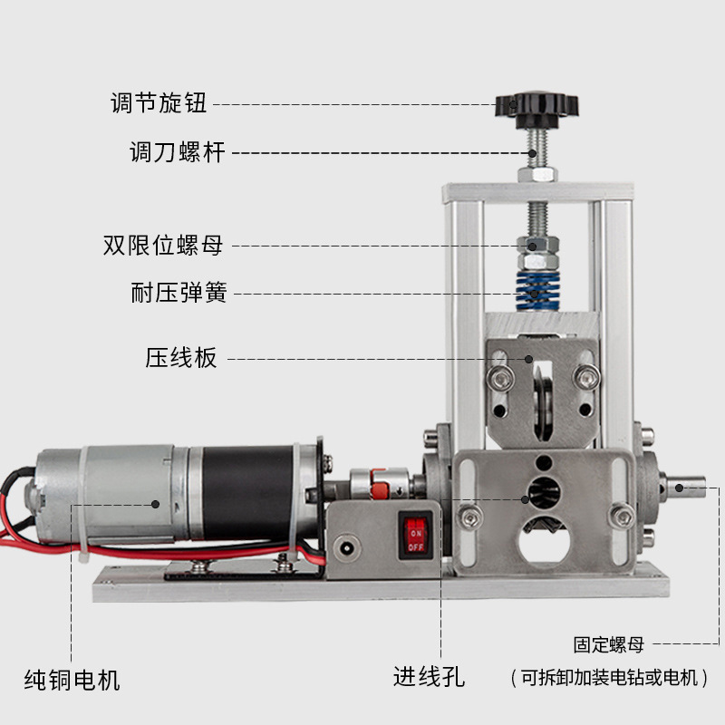 剥皮机机剥废铜线手摇剥线机自动家用电线电动皮电线去皮扒皮