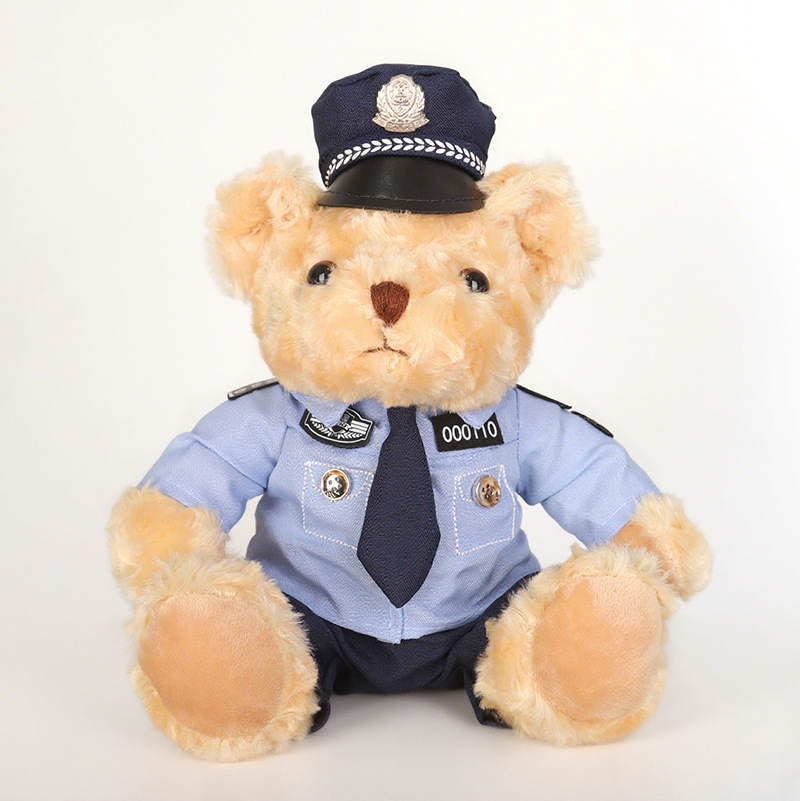 Brown police bear tie style z