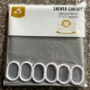 Puritic shower curtain gray