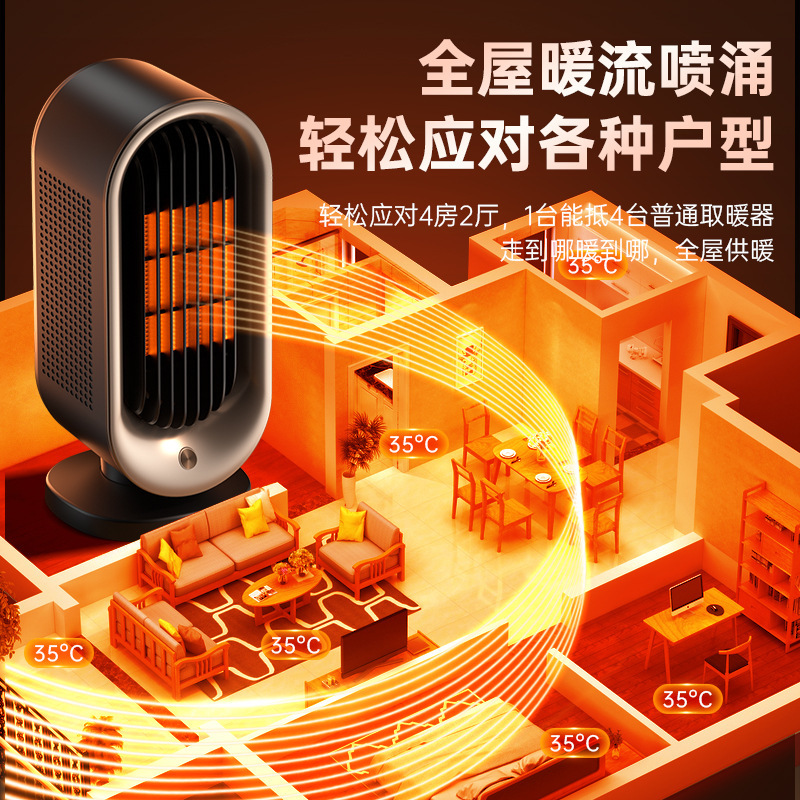 家用立式暖风机速热取暖神器小太阳电暖器办公室静音桌面取暖器|undefined