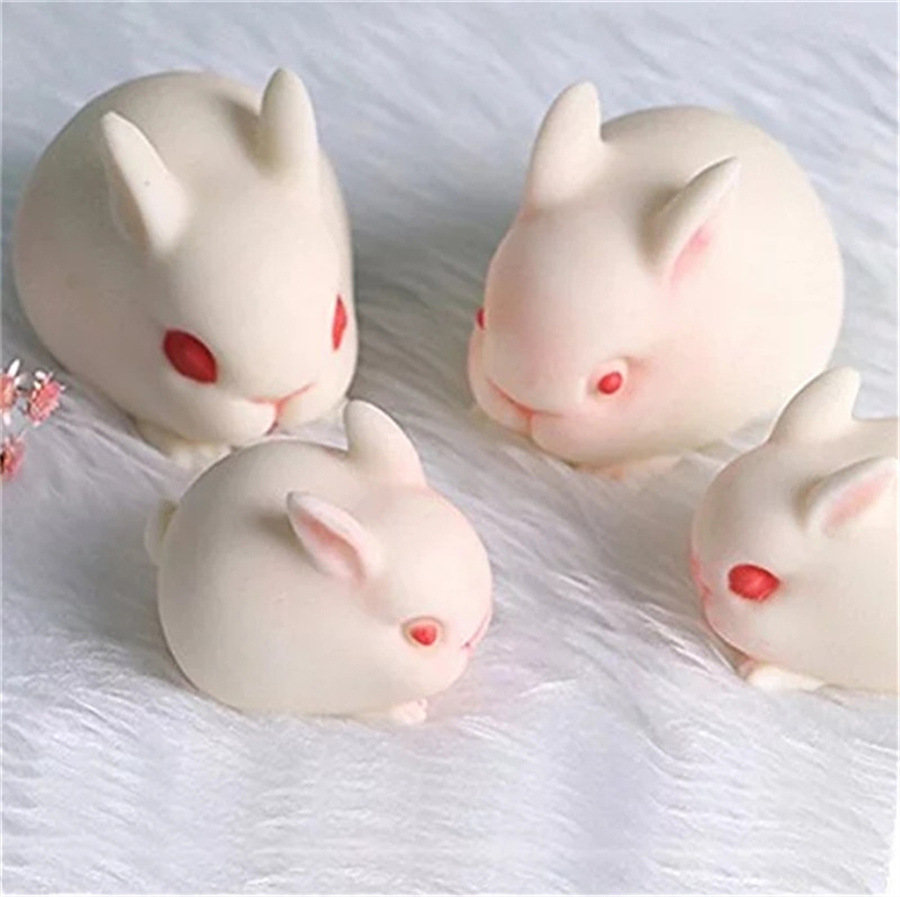 硅胶3D小白兔 香薰蜡烛模具肥皂模具 (2).jpg
