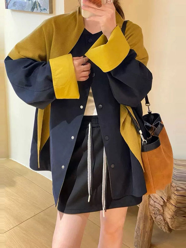 高端欧货慵懒风披肩风衣女2025年秋季新款显瘦百搭休闲中长款外套|undefined