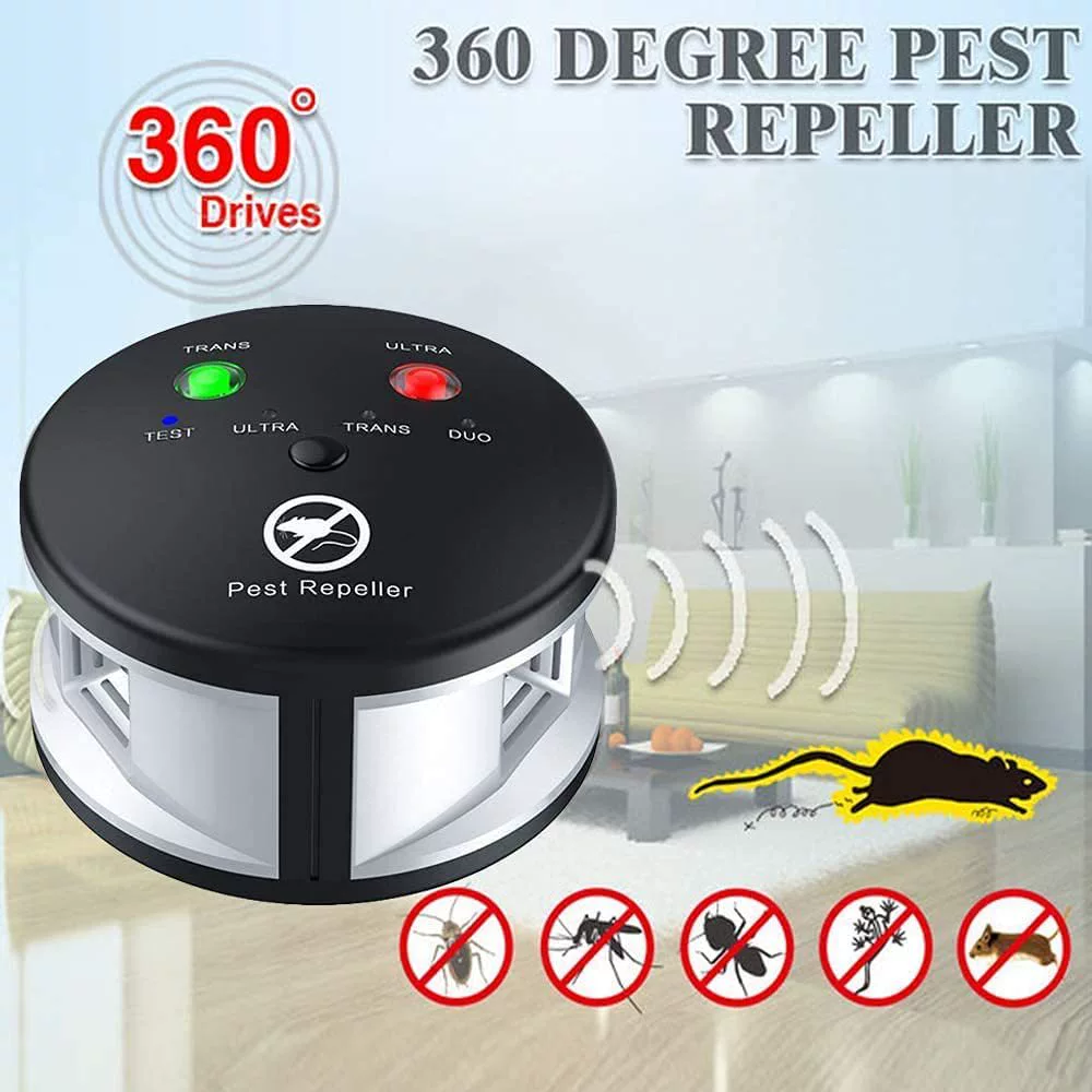360 -grade indoor ultrasonic mole device insect repellent Ultrasonic Pest Repeller