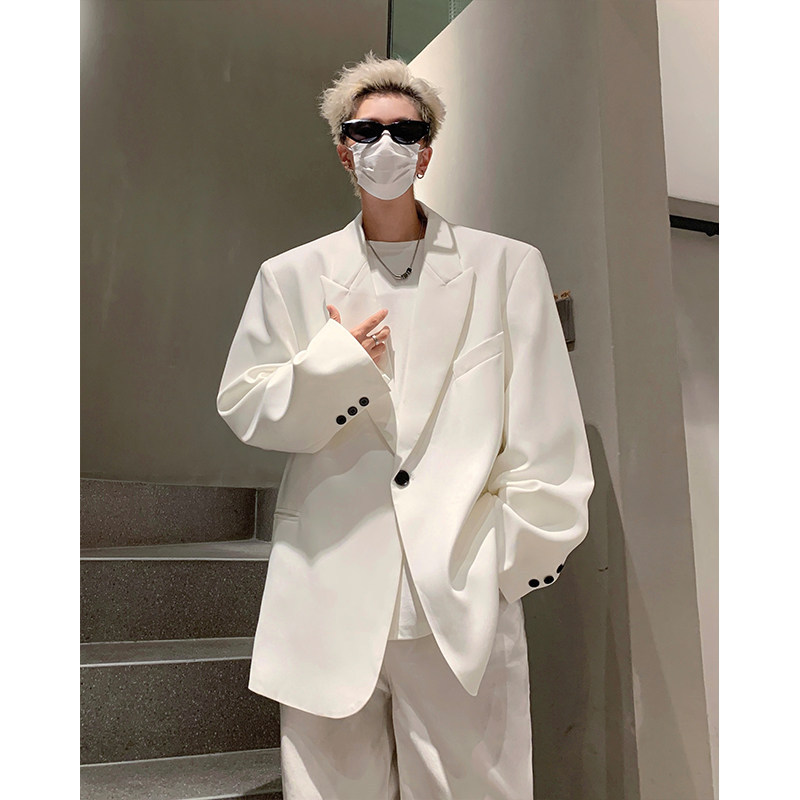 Sense Suit Men's Autumn Light Mature Style oversize American Retro New-style Handsome Naples Small Suit Jacket