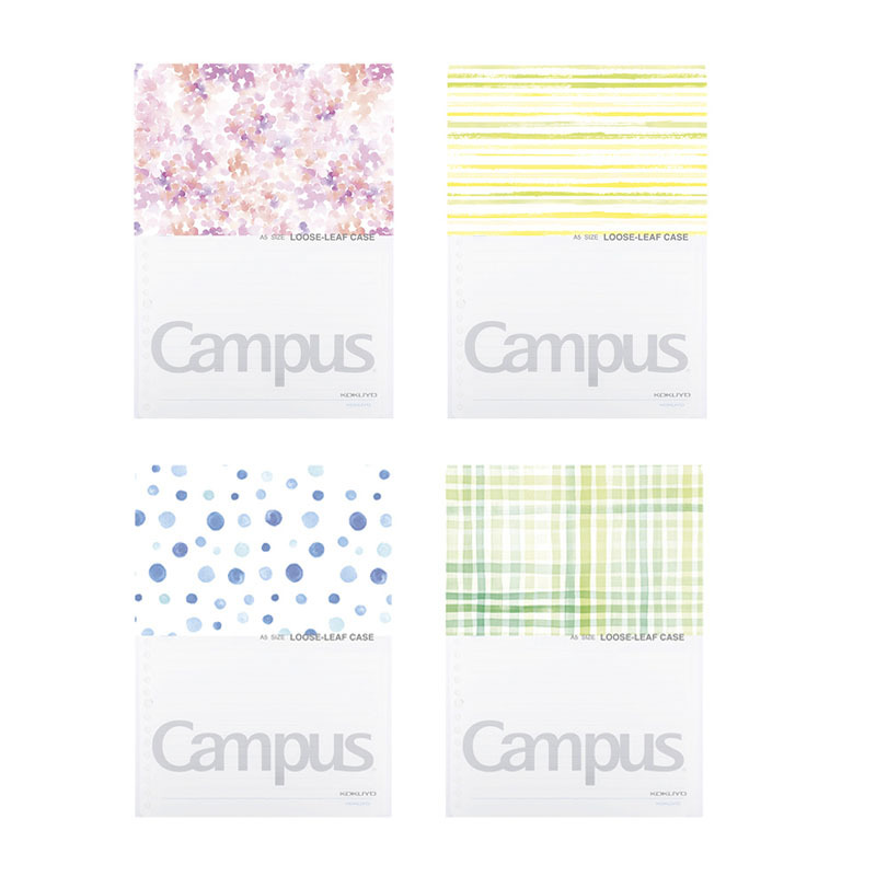 Japón Kokuyo Guoyou Watercolor Flower Series Campus hoja de papel fácil de indexar carpeta contiene 20 páginas